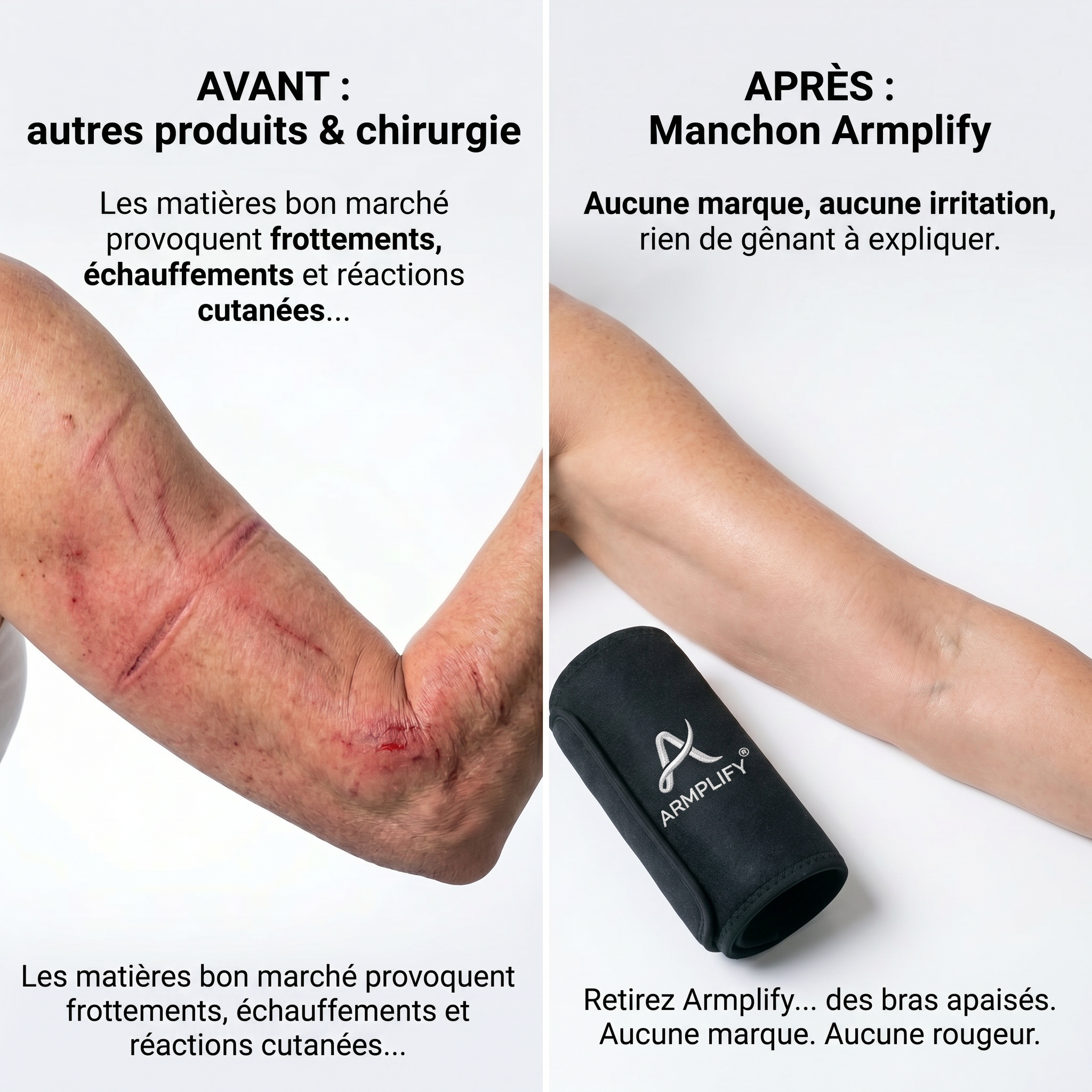 Aucune marque, aucune irritation, rien de gênant à expliquer